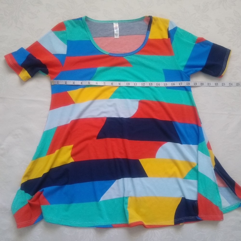 Lularoe Patchwork Multicolor Geometric Print - image 2
